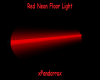 Red Neon Floor Light