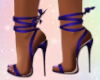 Tied Up Heels - Purple