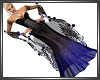 SL Black Blue Queen Gown