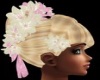 blonde bride pink&white