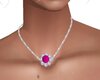 pink flower necklace