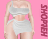 ღ S Basic white dress