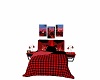MP~JAQON RED&BLACK BED