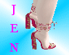 J' Pink String Heels