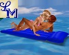 !LM Blue Pool Float Kiss