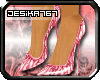 *Rose Zebra Stilettos