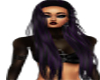 long hair purple black