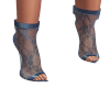 Foxsy Blue  Lace Heels