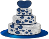 Blue Hearts Cake