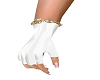 White Fingerless Gloves
