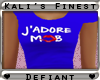 D| J'Adore Tee Blue