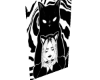 Dark Cat Girl Cutout