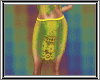 Yellow Lace Midi Skirt