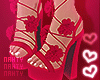 Rose Lace Up Heels