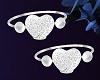 White Hearts Bracelets