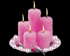 Pink strawberry candles