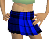 Blue Plaid Skirt