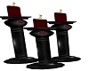 PC Black Rose Red Candle