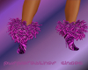 Purple Feather Boots