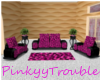 Pink/Blk Lepard couch