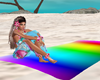Beach towel rainbow