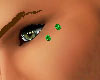 *Green Eyelid Piercing/L