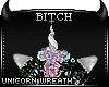 !B Unicorn Xmas Wreath
