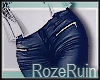 R| Leather Pants. Navy