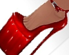 Red Pvc Snow Heels
