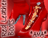 *AMA Red Leather Boots