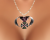 winged rose necklace