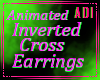 Inverted Cross Earring