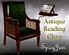 Antq Library Chair Green