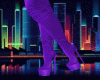 Bat Girl Boots Purple