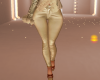 Beige leather pants RLL