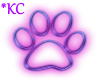 *KC Pinky Purple Paw