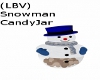 (LBV) Snowman CandyJar