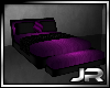 Black Purple Bed