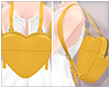 Heart Backpack - yellow