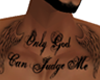 Only God Neck Tattoo