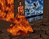 burn orange dress