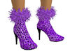 purple leopard boots