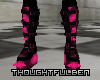 Spiked Pink Boots
