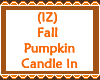 Fall Pumpkin Candle In