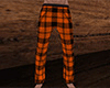 Orange PJ Pants Plaid M