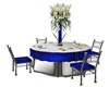 royal blue wed table