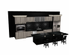 Blk & silver kitchen