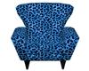 !Blue Leopard Chair