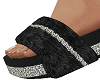 Black Diamond Fur Slides