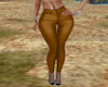 S4E Brown Leather Pants